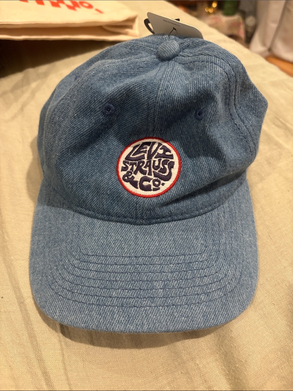 Levi's Strauss & Co. Light Blue Denim Baseball Cap NWT